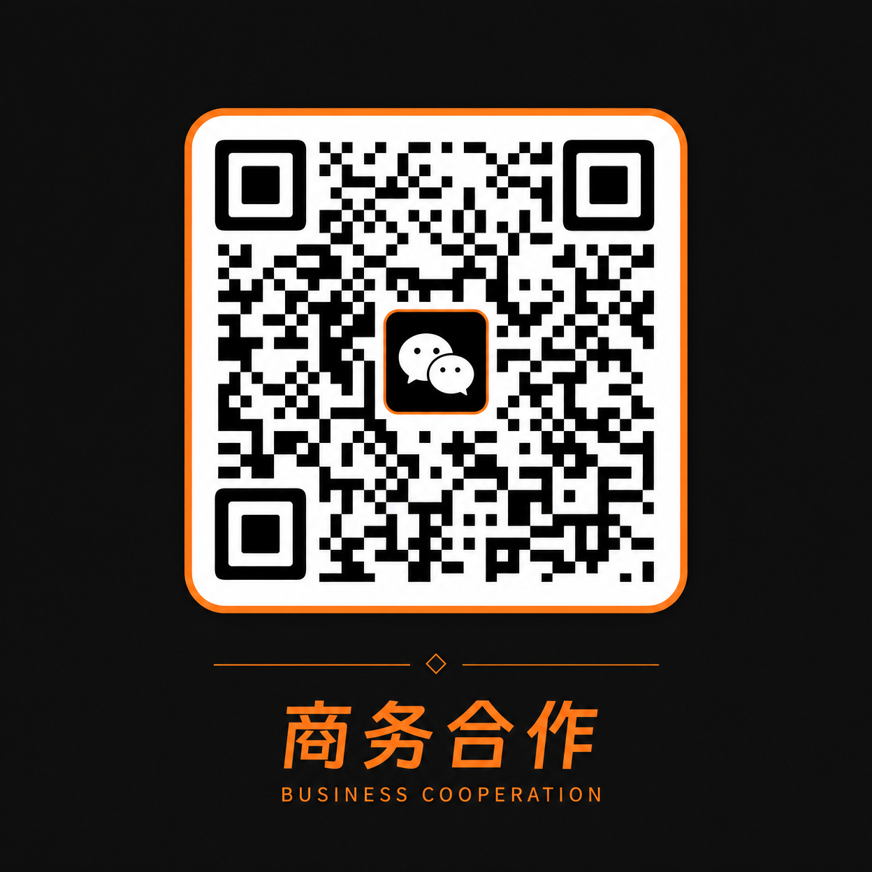 高清3D动漫商务微信二维码